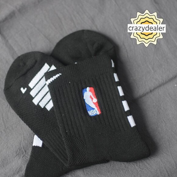 Nike Elite Crew USA NBA Socks DRI-FIT Maximum Cushioning BLACK Large US8-11.5 - Picture 4 of 12